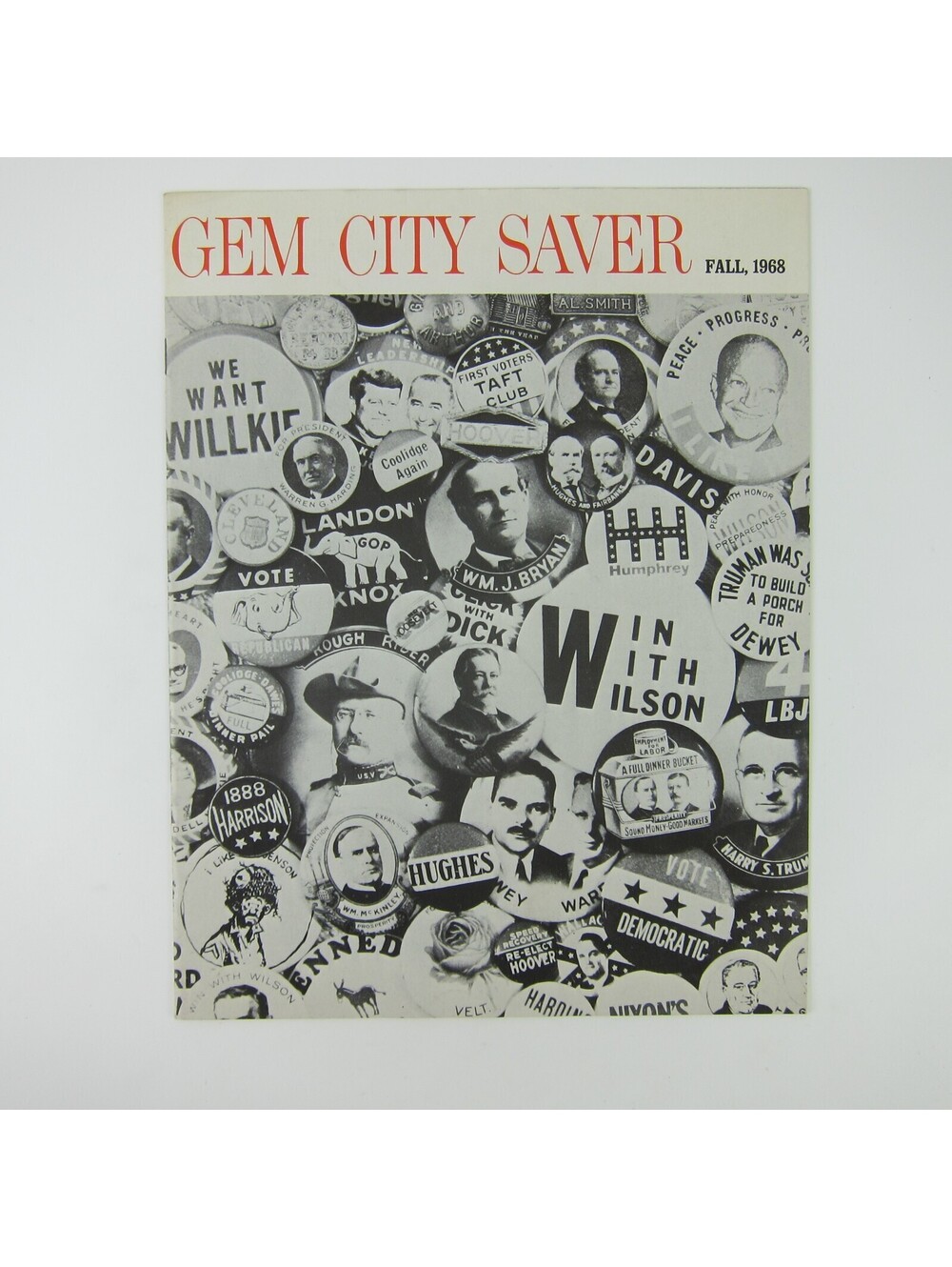 Gem City Saver Magazine Dayton Ohio Politics Election Campaign Fall 1968 Vintage